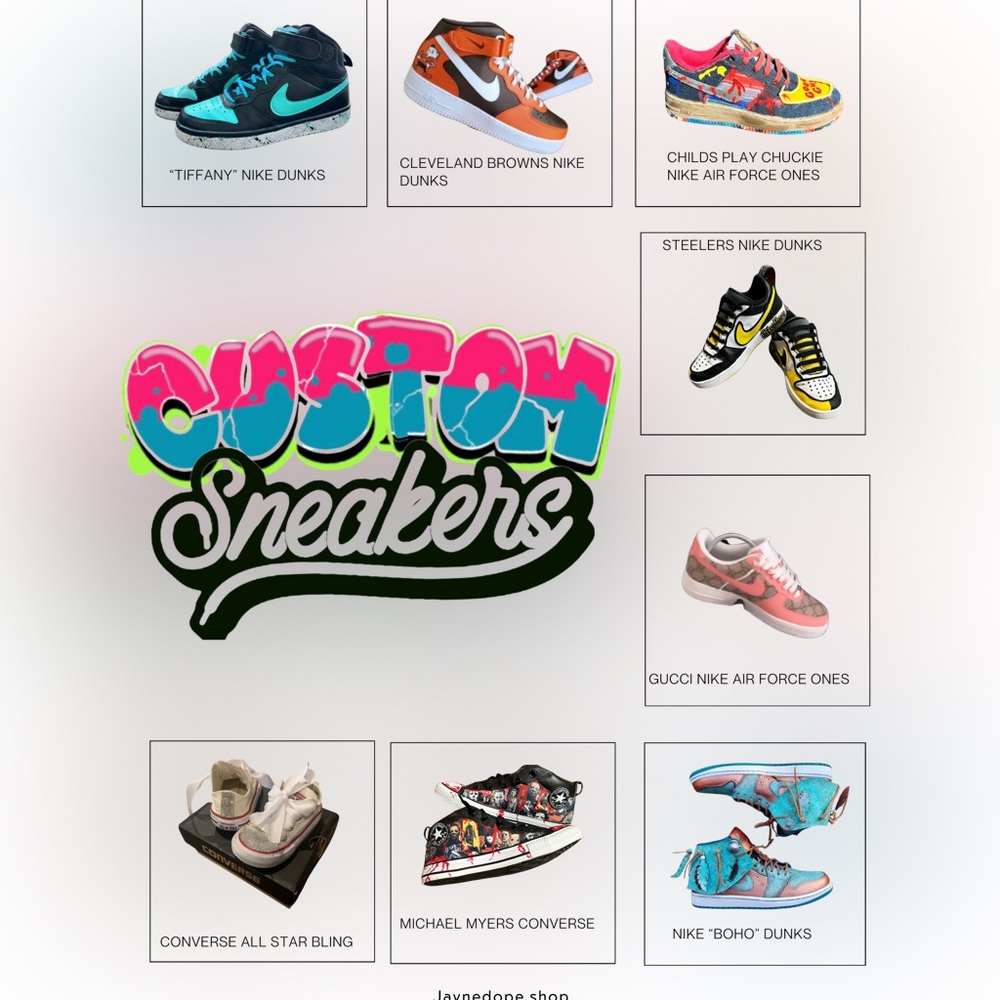 Nike AF1 Custom Order: By Jayne Dope Customs & Design Company - Picture 2 of 2